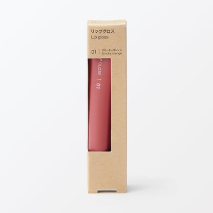 MUJI Lip Gloss Smoky Orange 10.5g for a Natural Shine