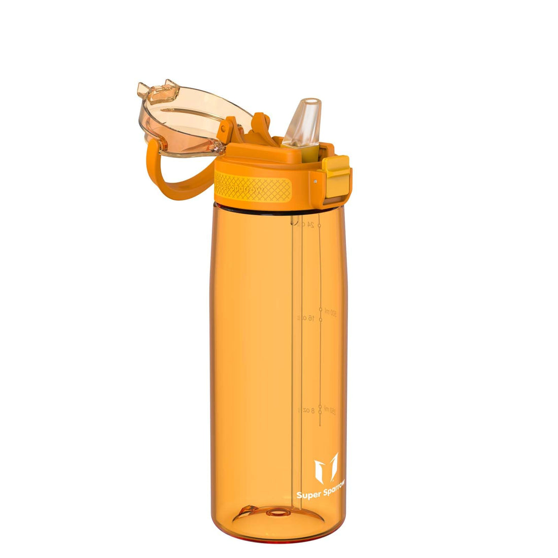 Super Sparrow Water Bottle 750ml with Straw BPA-Free Tritan Design