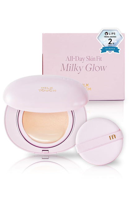 MILKTOUCH Milky Glow Cushion Foundation 02 Vanilla Ivory SPF50+