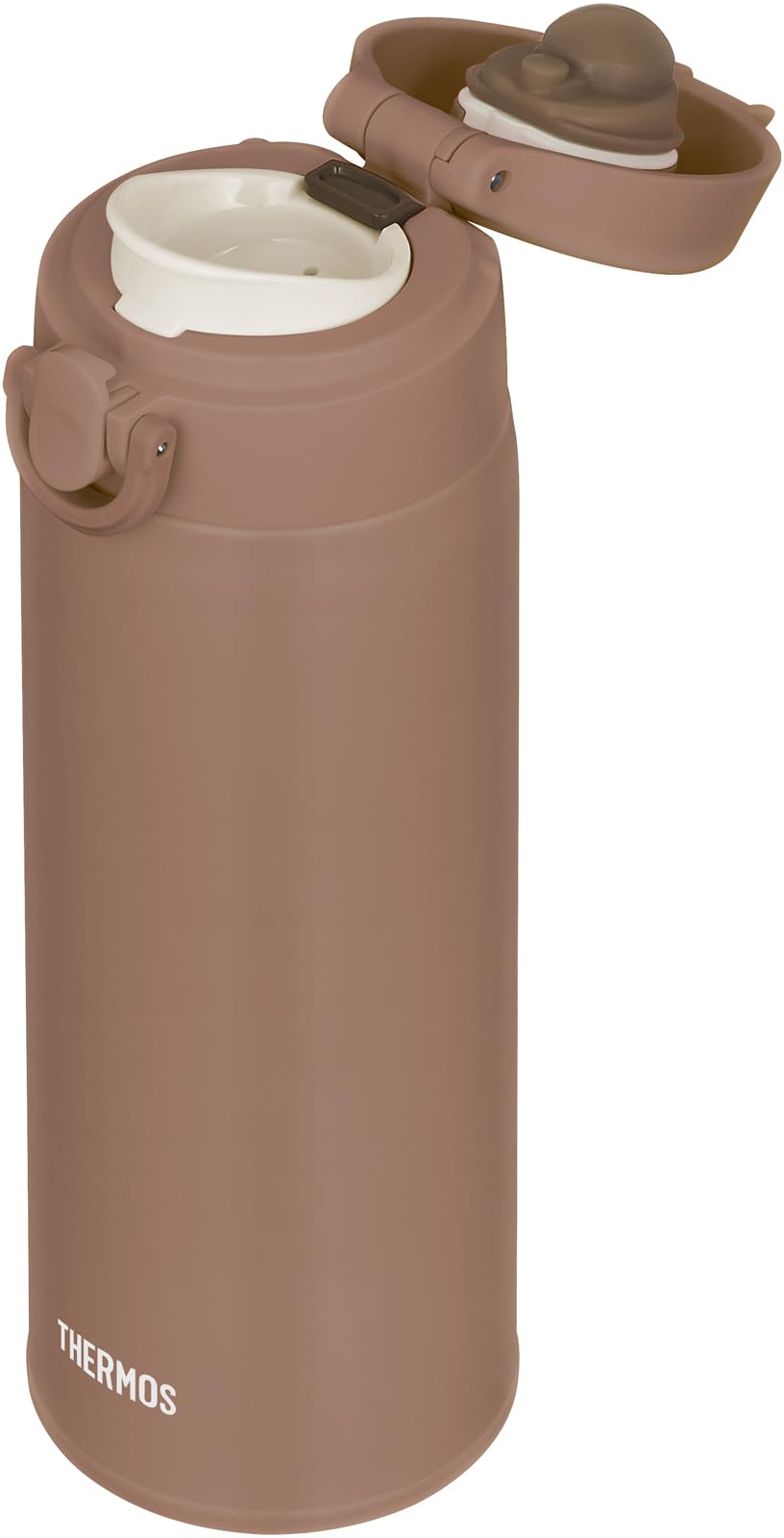 THERMOS Vacuum Insulated Travel Mug 500ml Lightweight Brown