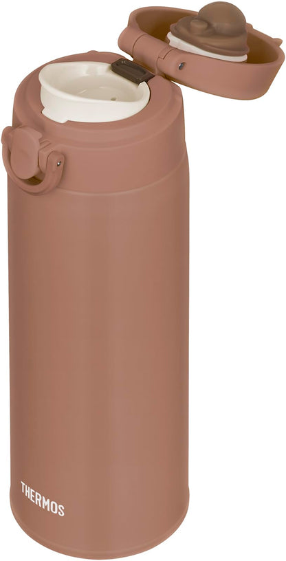 THERMOS Vacuum Insulated Travel Mug 500ml Lightweight Brown