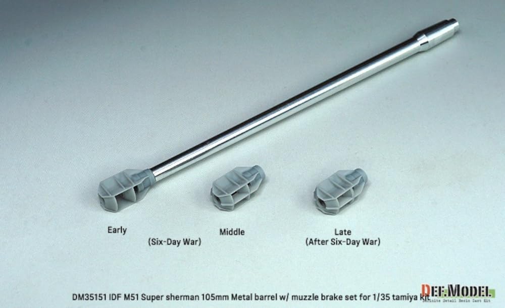 DEF.MODEL 1/35 Israel M51 Super Sherman Tank 105mm Barrel Set