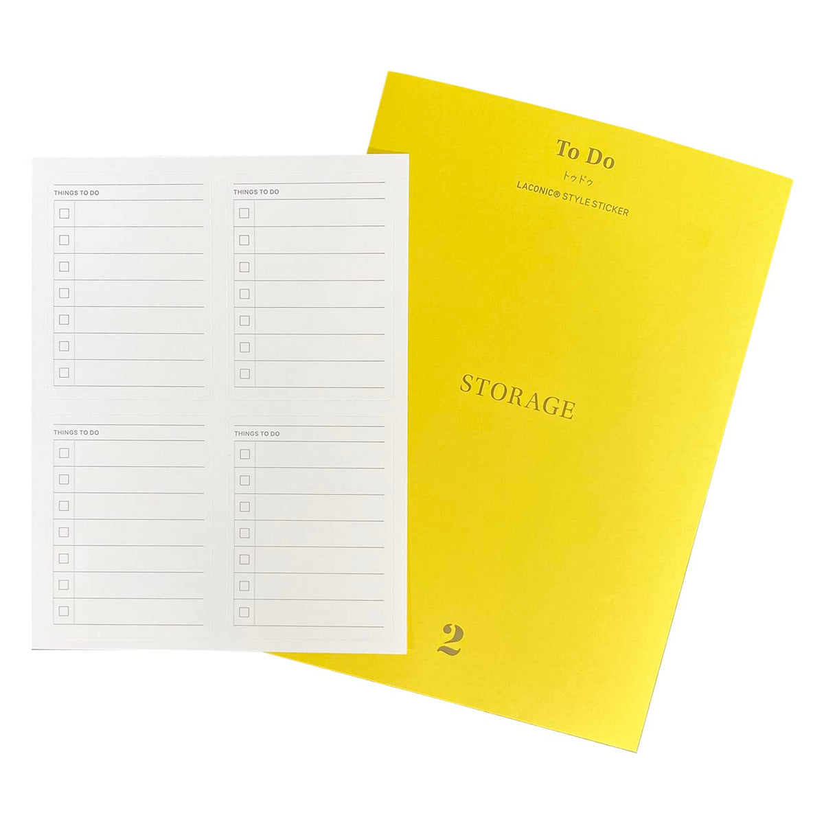 Laconic Style Note Sticker ToDo List for Organized Planning
