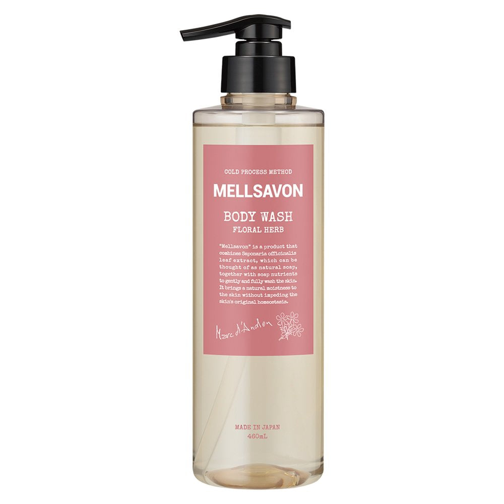 Mellsavon Body Wash Floral Herb 460mL Natural Fragrance