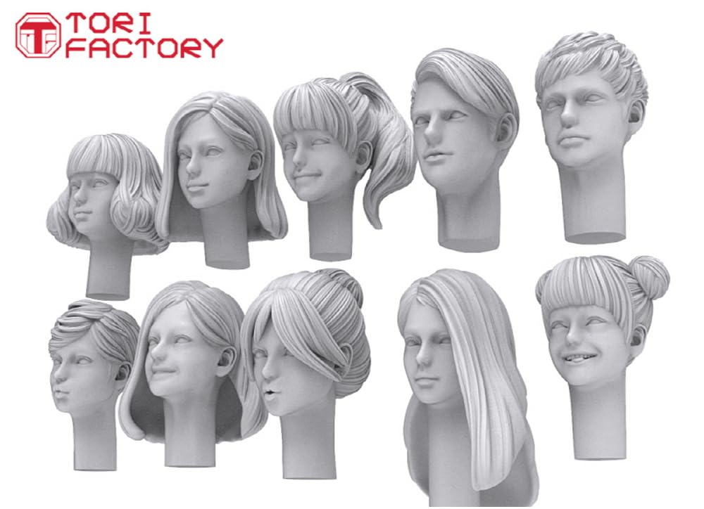 Tori Factory Modern Head Set 1/35 Scale 10 Pieces for Model Kits
