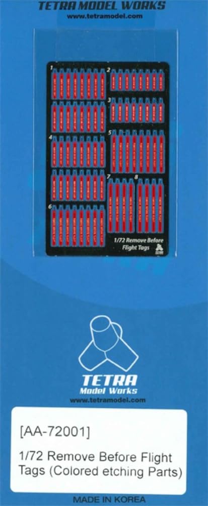 Tetra Model 1/72 AA Series Remove Before Flight Tag for Military Aircraft