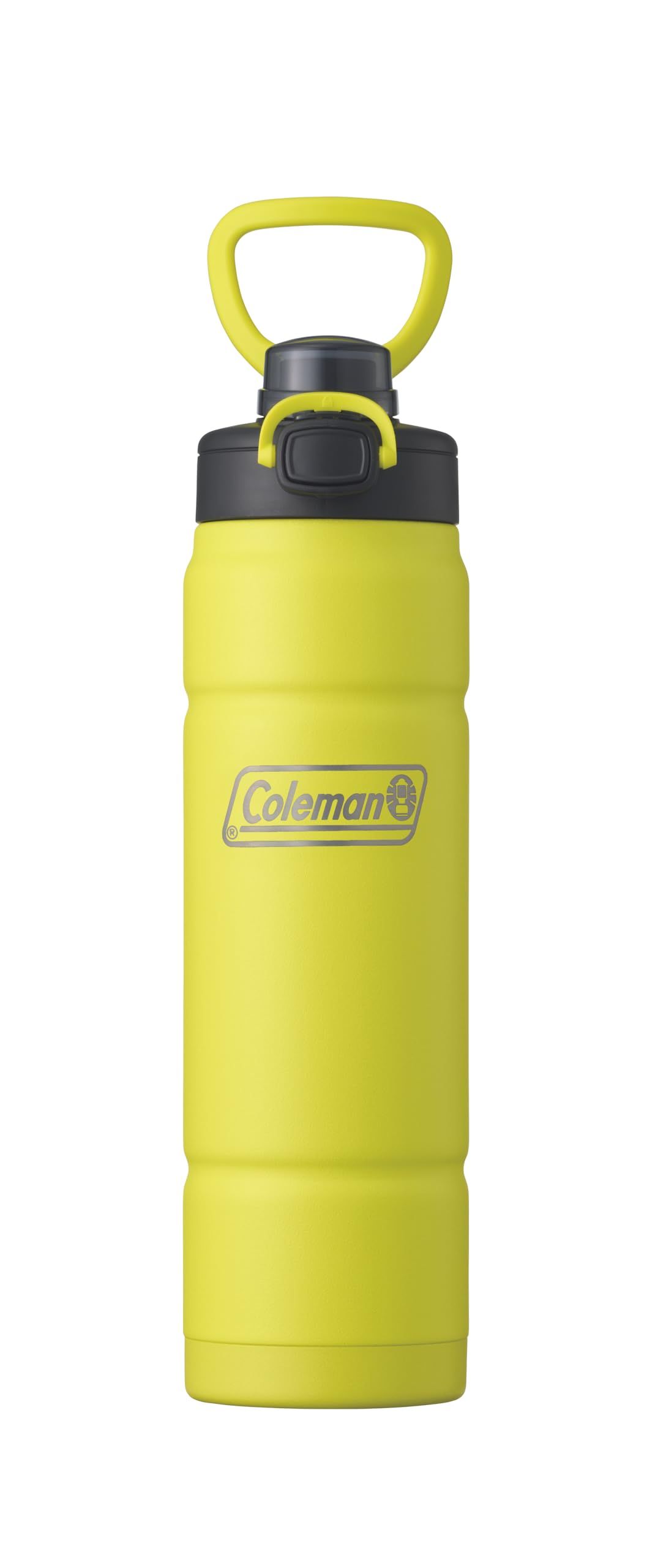 Coleman(コールマン) 真空断熱スポーツボトル/710ml(ライムイエロー) 水筒 保冷 直飲み スポーツドリンク対応 ワンタッチオープン ハンドル付き セラミック加工