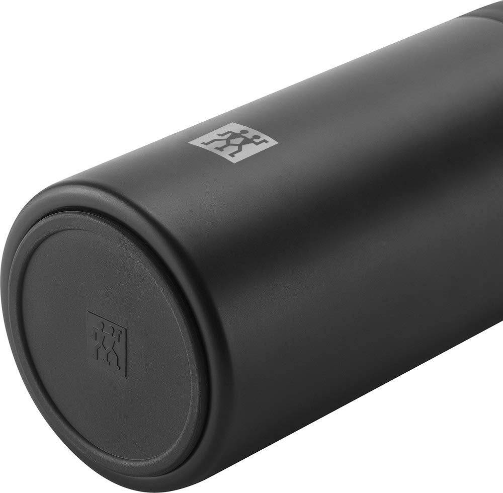 ZWILLING Strainer Bottle 420ml Black for Hydration on the Go