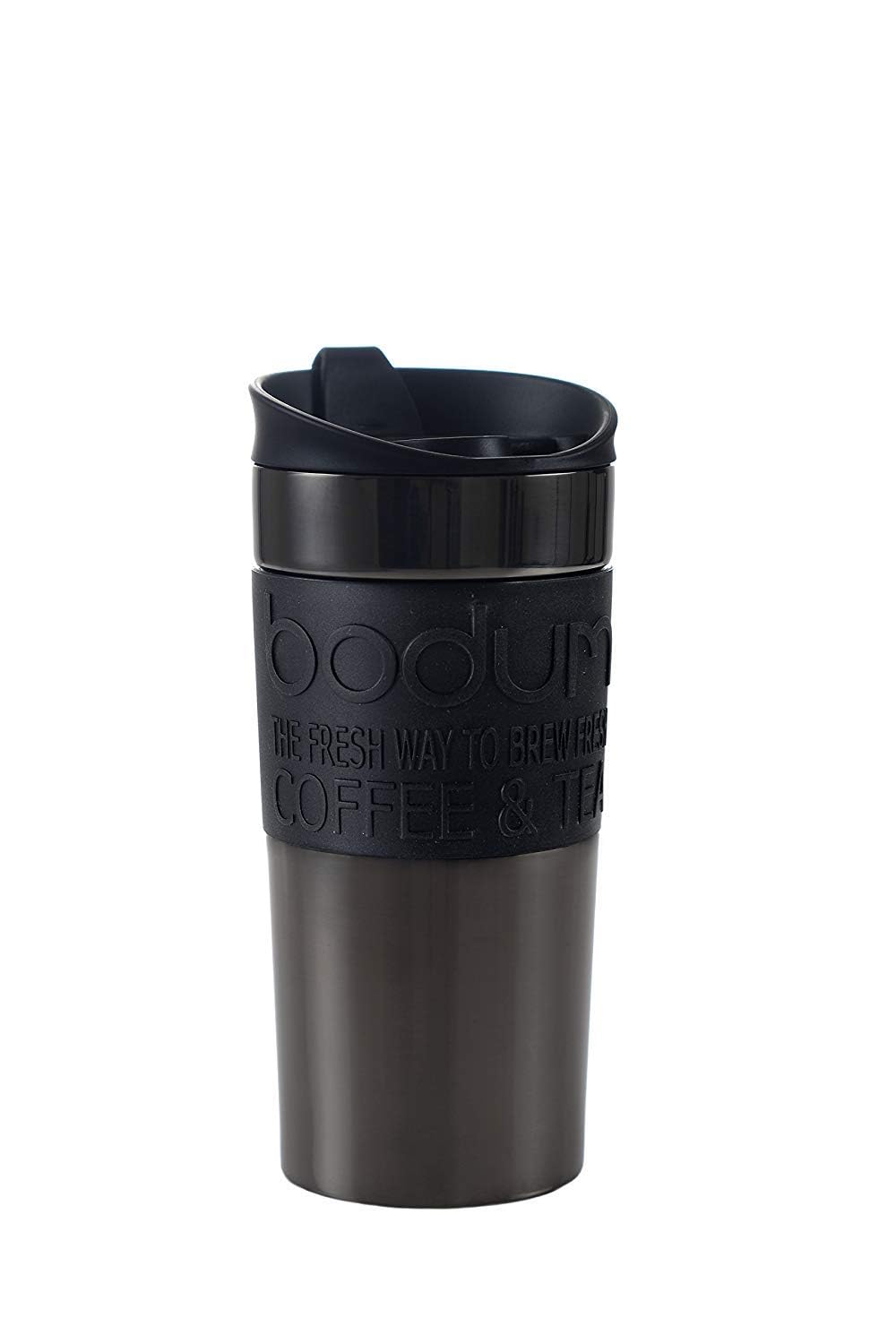 Bodum Travel Mug 350ml Stainless Steel Insulated Gunmetal