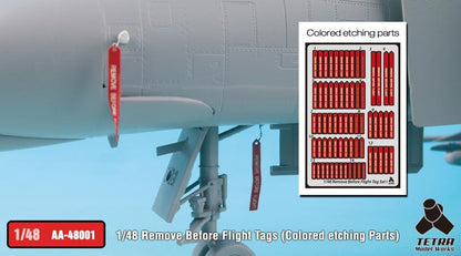 Tetra Model Works 1/48 AA Series Remove Before Flight Tag Model Parts