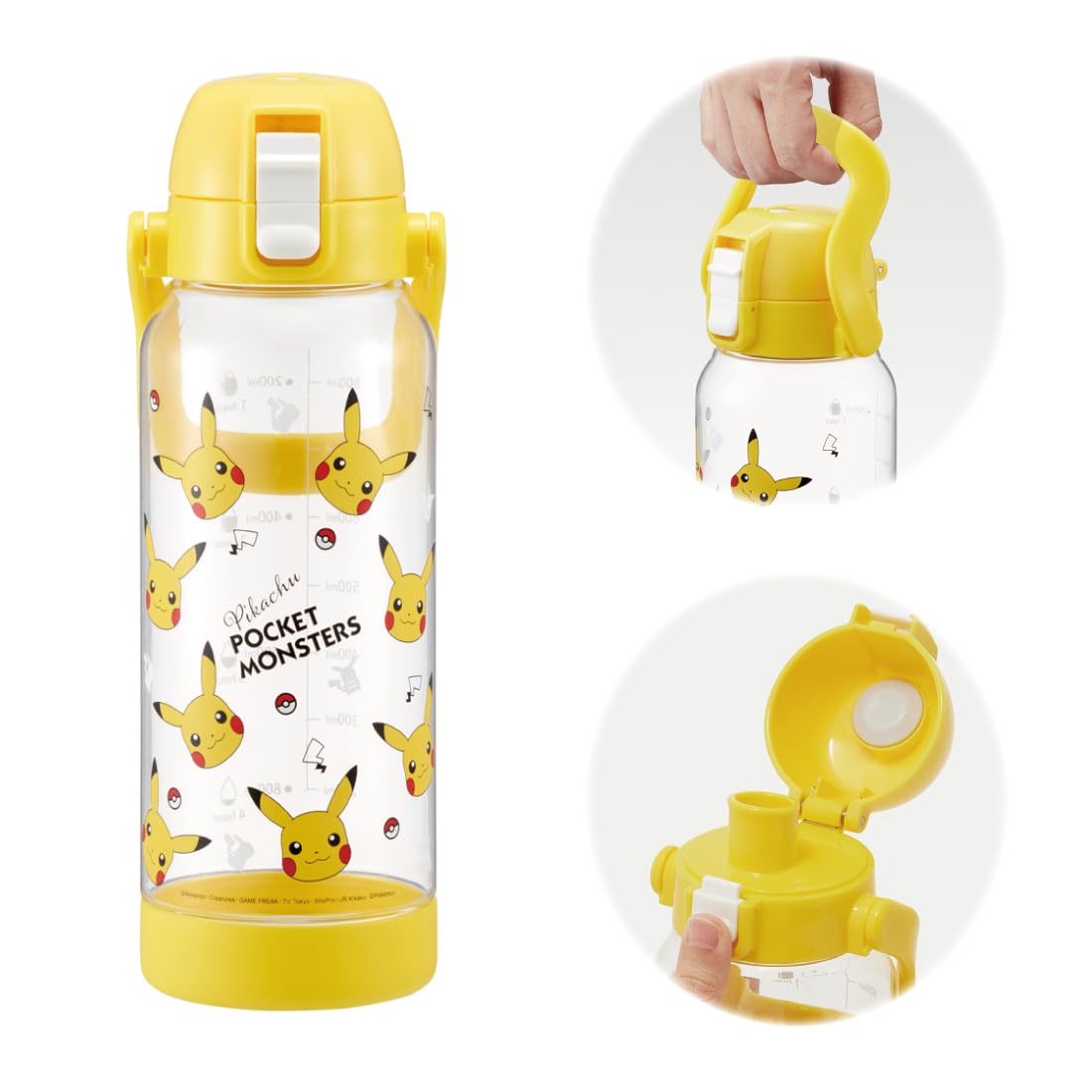 Skater Drink Marker Bottle 1L with Handle for Easy Hydration Tracking