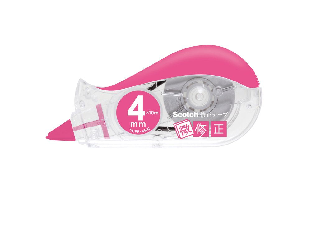 3M Scotch Correction Tape Pink 4mm x 10m for Easy Editing