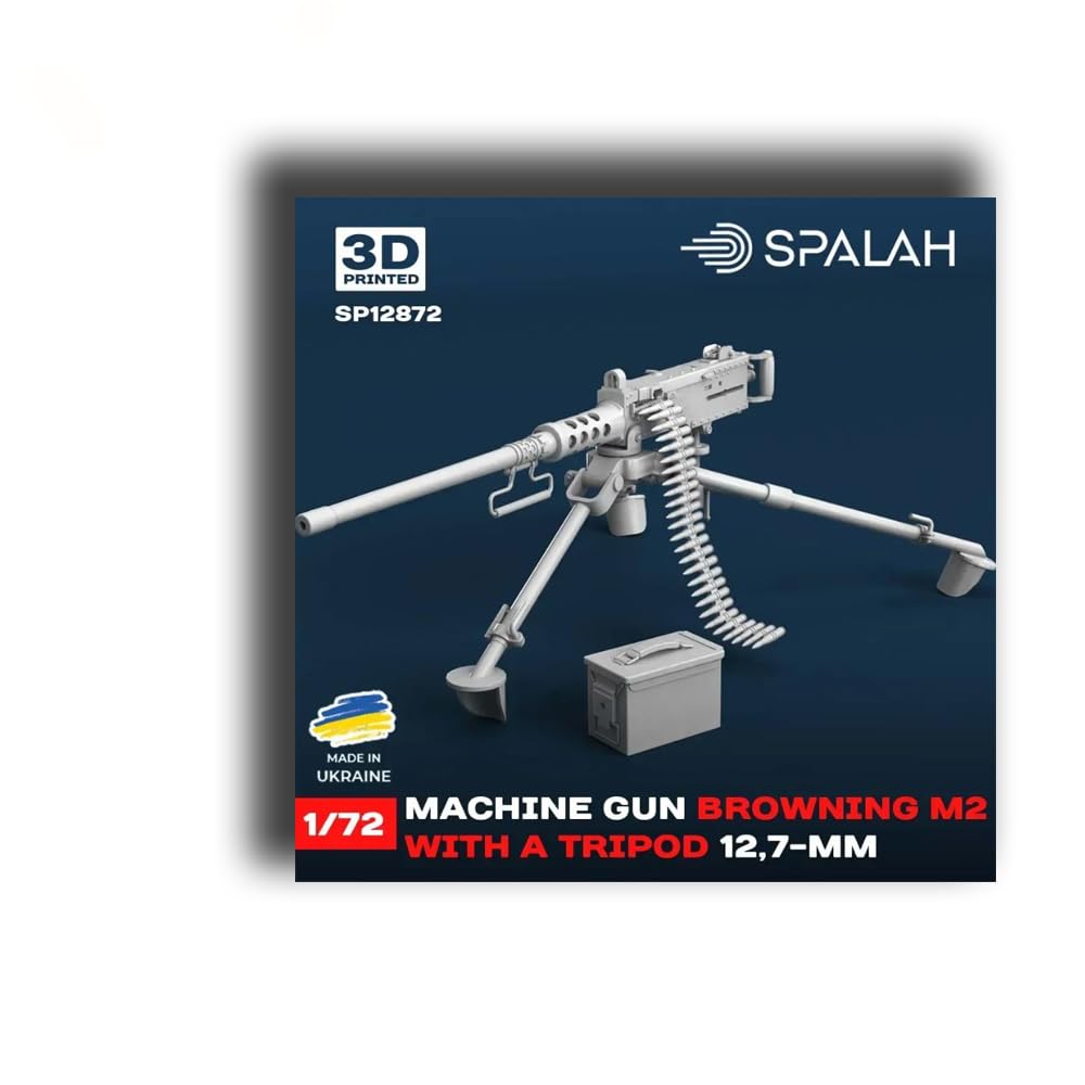 Spalah 1/72 Browning M2 with Tripod Resin Kit for Military Models