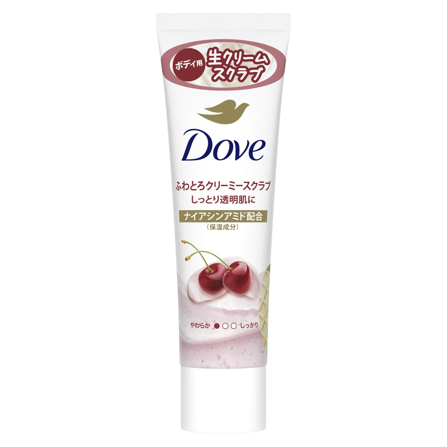 Dove Creamy Scrub Cherry and Apricot Milk Body Scrub Mini 50g