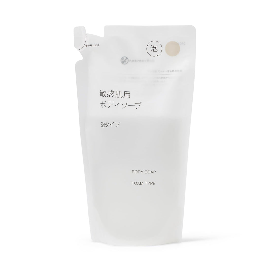 Mujirushiryouhin Body Soap for Sensitive Skin Foam Refill 340mL