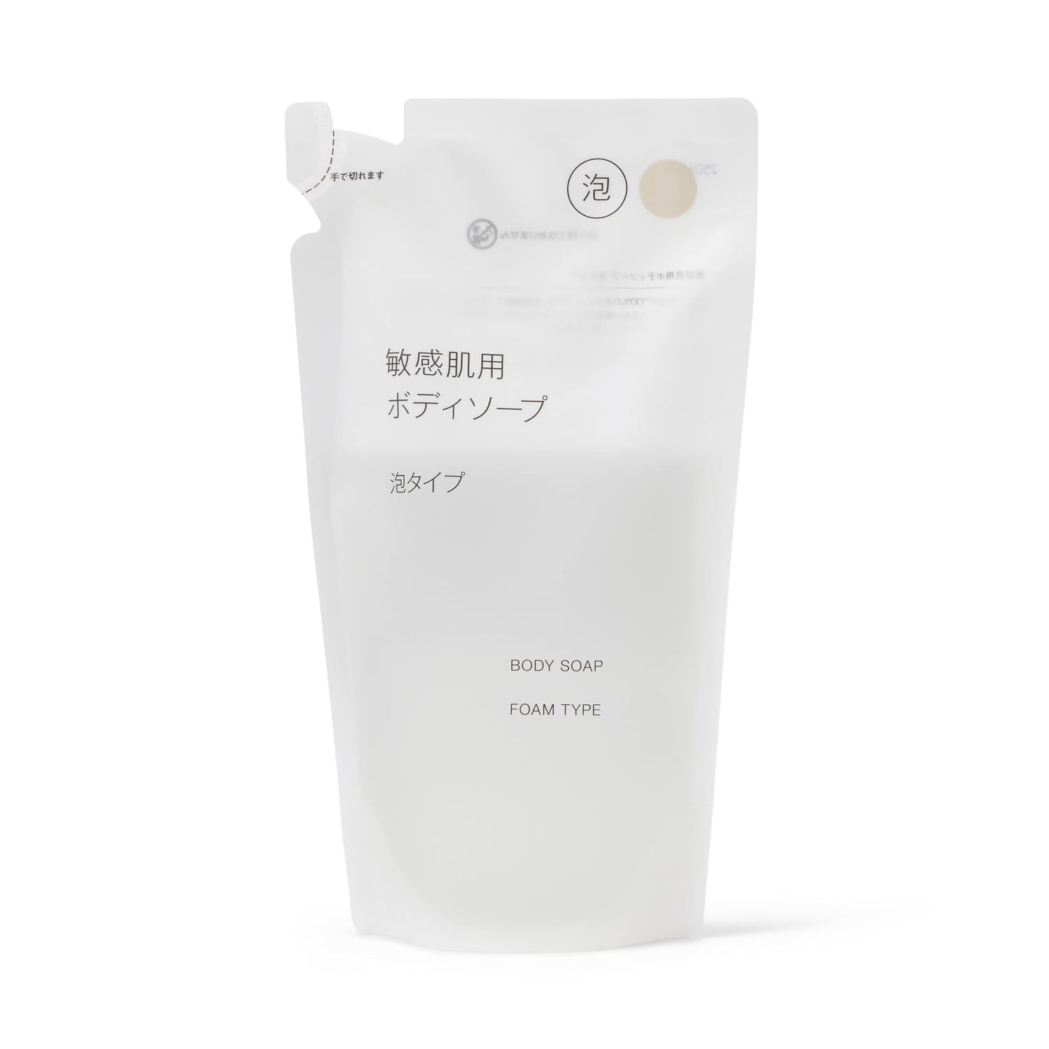 Mujirushiryouhin Body Soap for Sensitive Skin Foam Refill 340mL