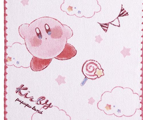 Marushin Face Towel Nintendo Kirby 34x80cm Cotton Candy Design