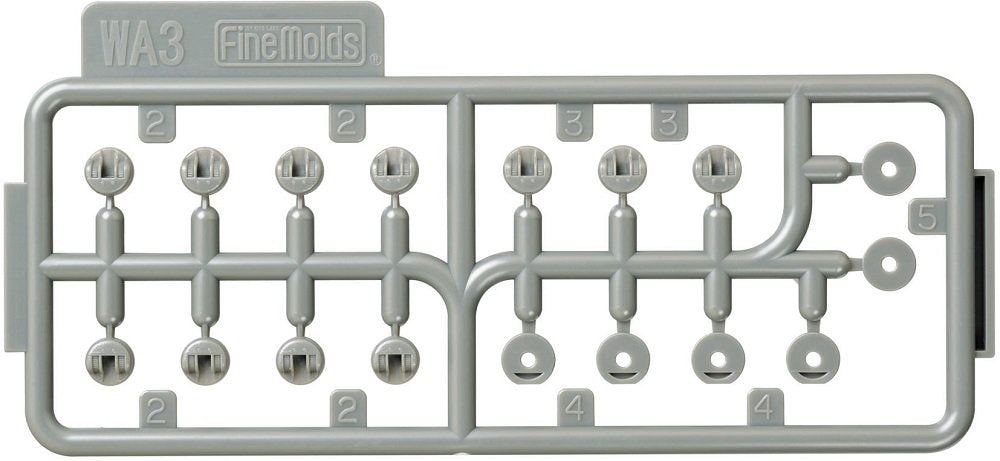 FineMolds 1/700 Nano Dread Series 25mm Triple Mount Gun Model Parts
