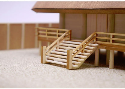 Woody JOE 1/150 Scale Wooden Shrine Model Kit for Crafting