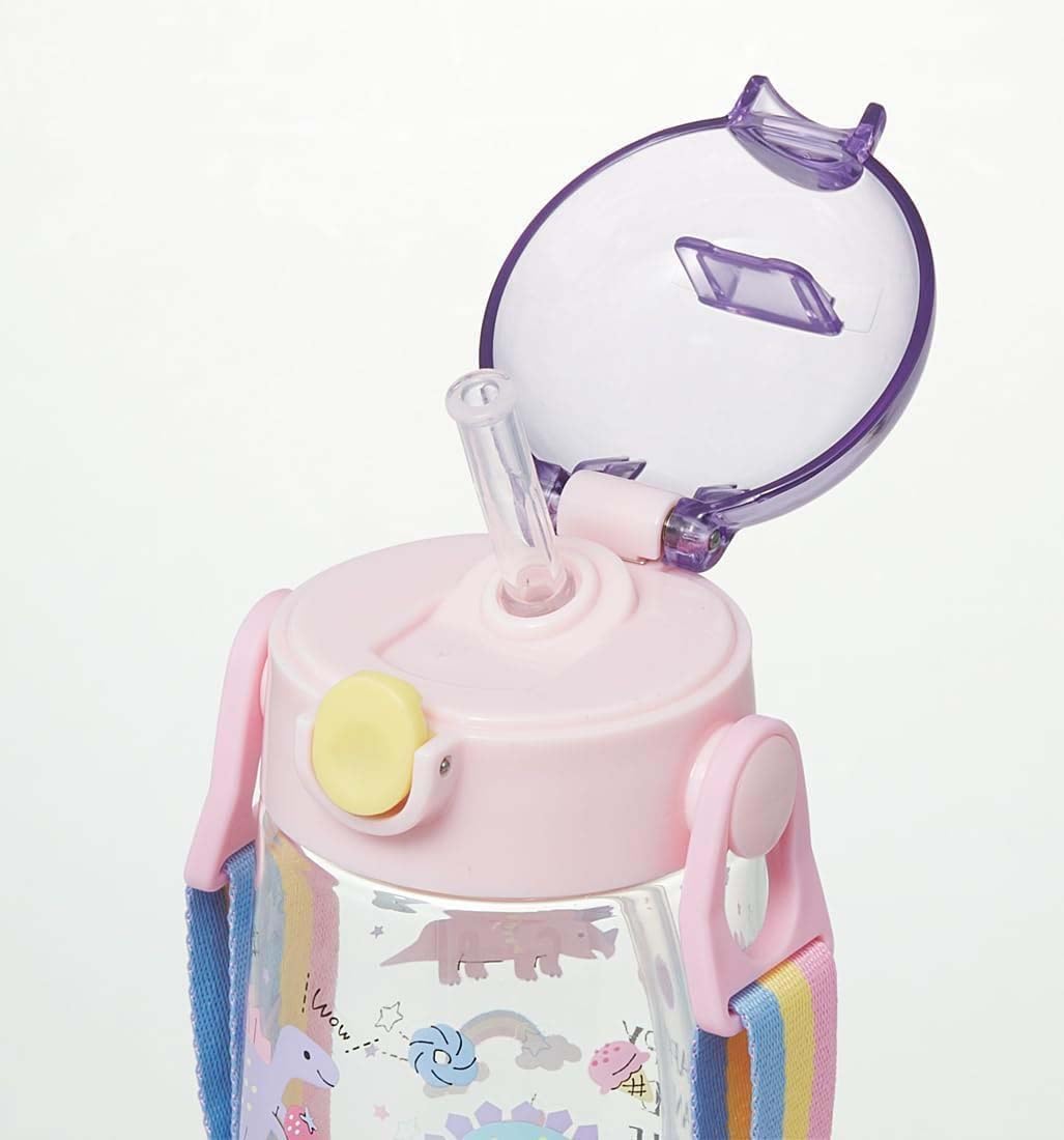 Skater Kids Clear Bottle with Straw 480ml for Happy Smiles