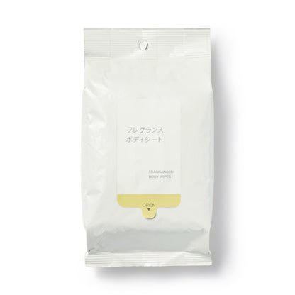 Mujirushiryouhin Fragrance Body Sheet 20 Sheets for Refreshing Cleanliness