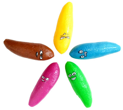 Fultac Fun Bath Bombs Set with Flying Poop Design for Kids
