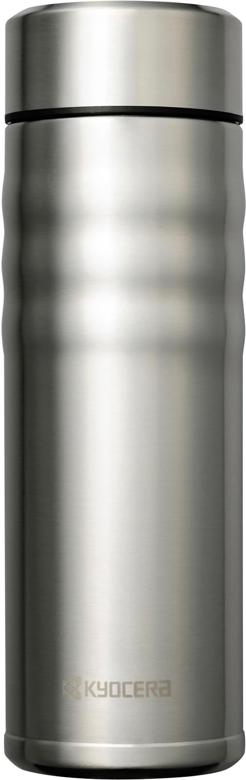 Kyocera CeraBrid Screw-Type Mug Bottle, Silver 500ml
