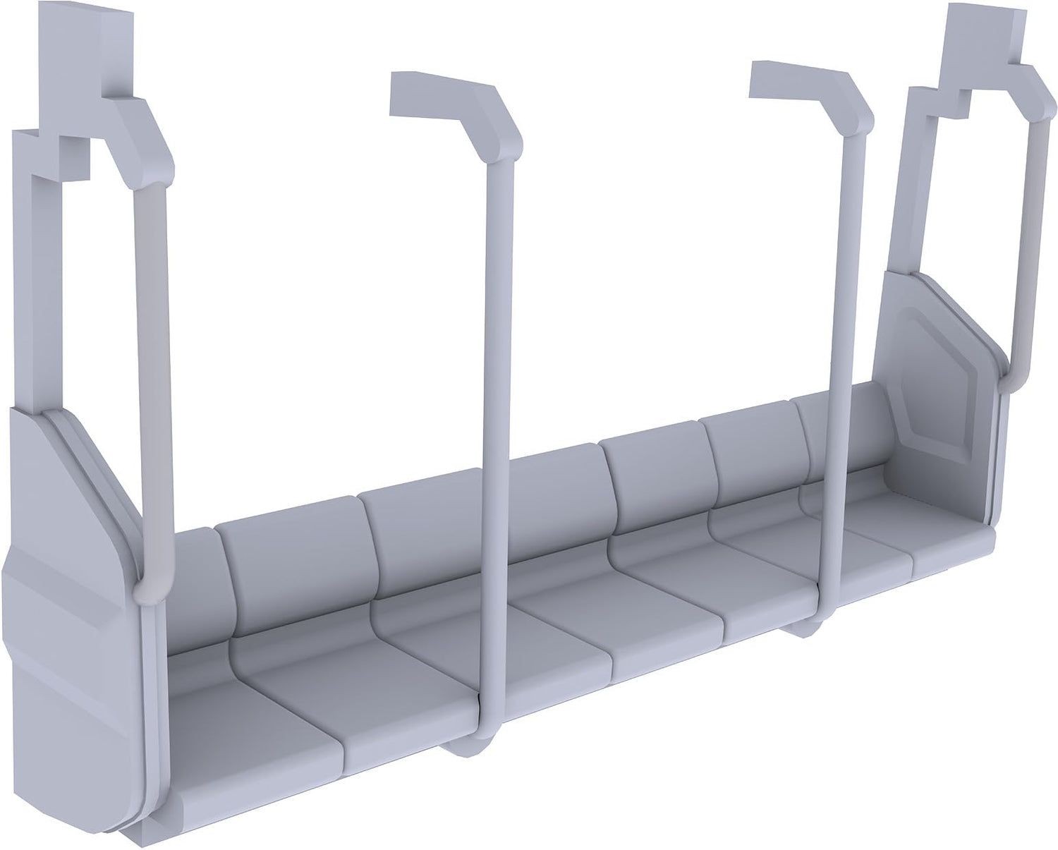 Plum 1/80 Long Seat Interior Set Unpainted Plastic Kit