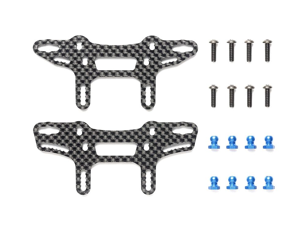TAMIYA XM-01 Carbon Damper Stay Front and Rear Parts for Model Kits