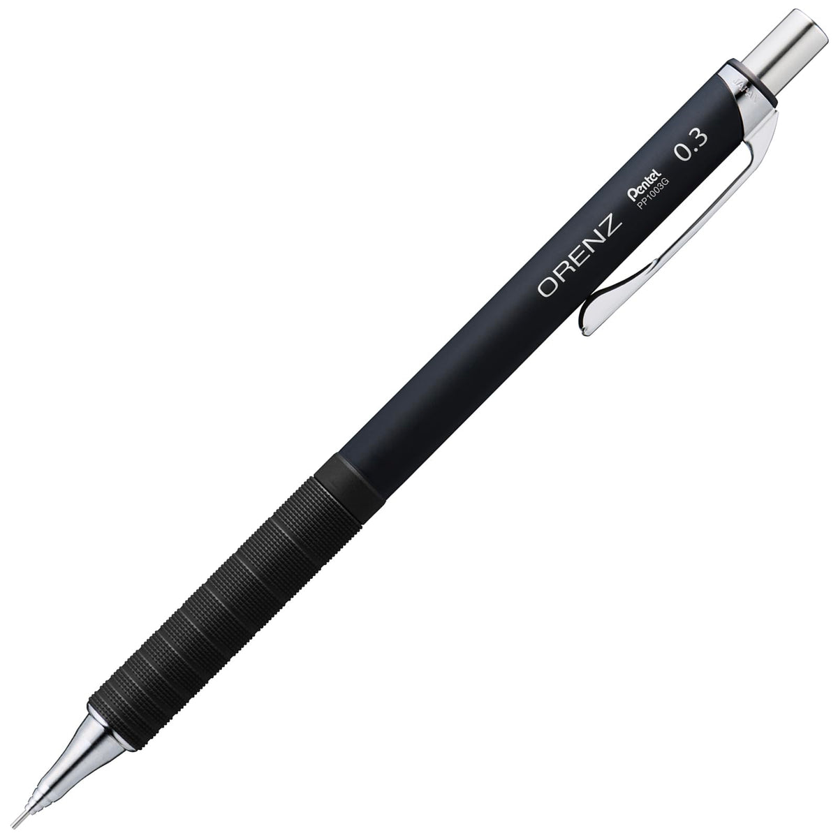 Pentel Orenz Metal Grip Mechanical Pencil 0.3mm Black Barrel