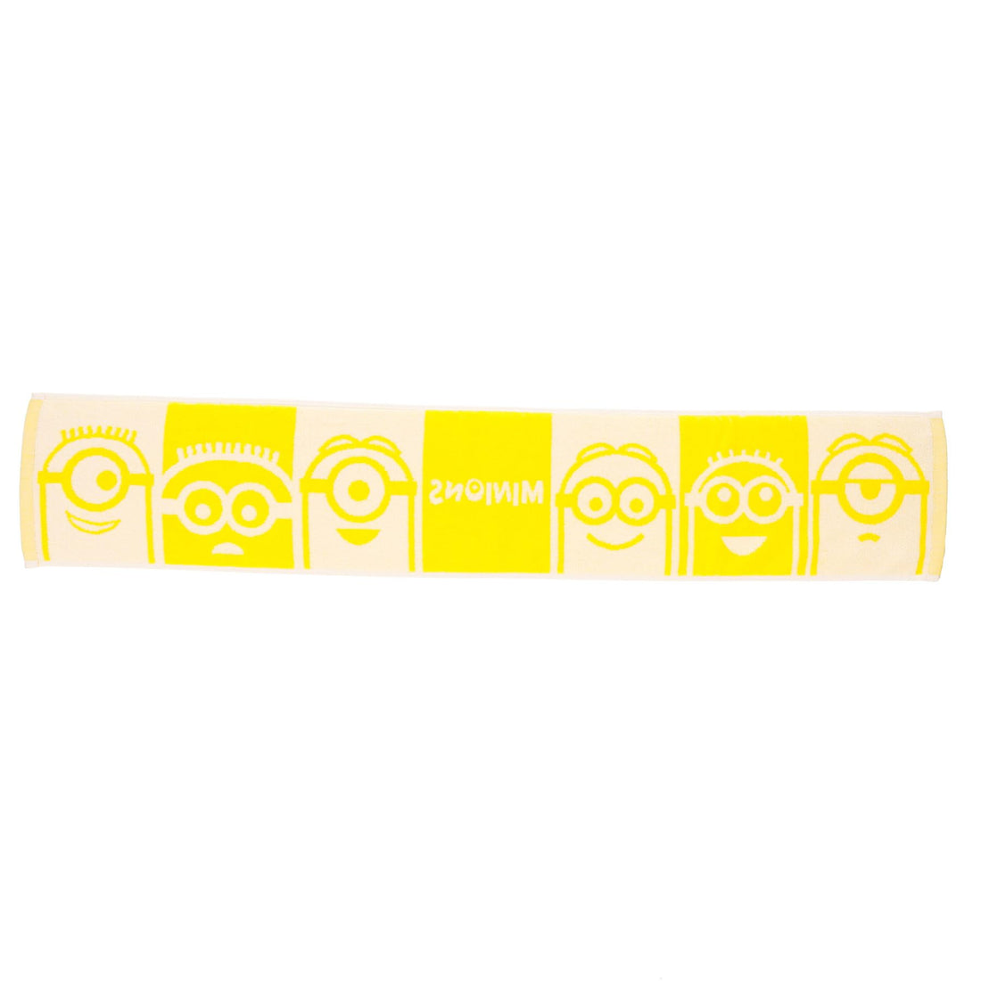 Marushin Minion Face Pattern Towel Cute Yellow Design