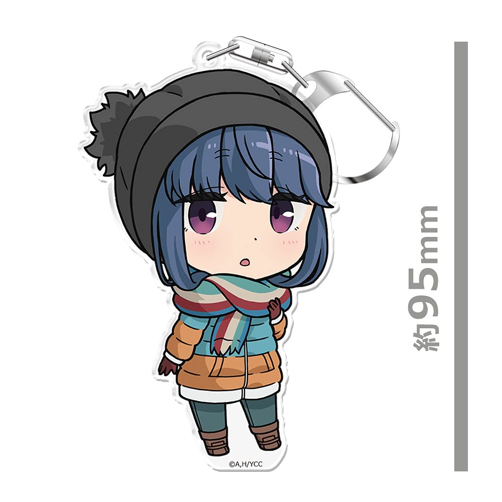 azumaker Yuru Camp Rin Shima Keychain with Stand Collectible Figure