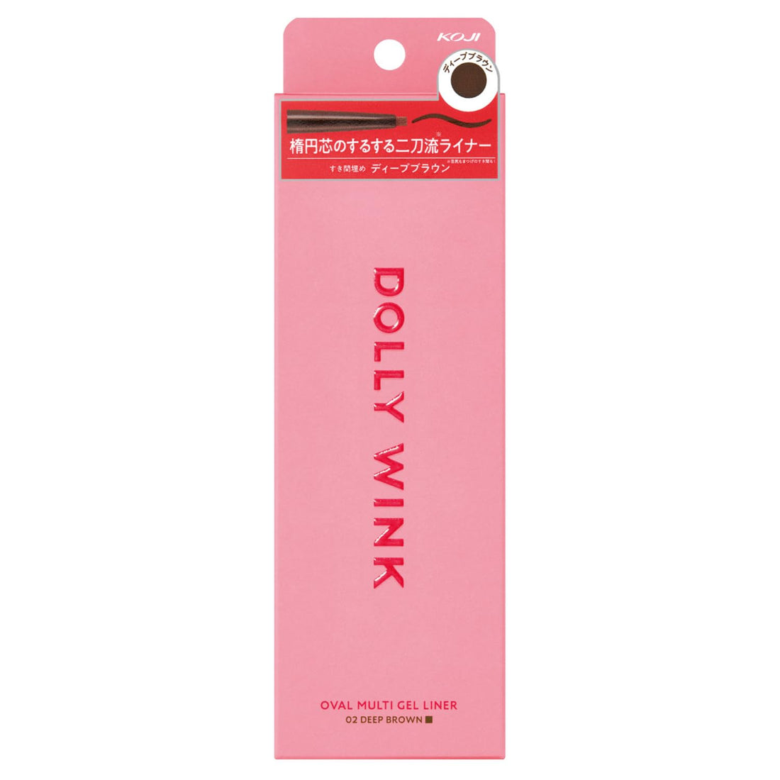 Dolly Wink Oval Multi Gel Liner Deep Brown for Effortless Eye Definition