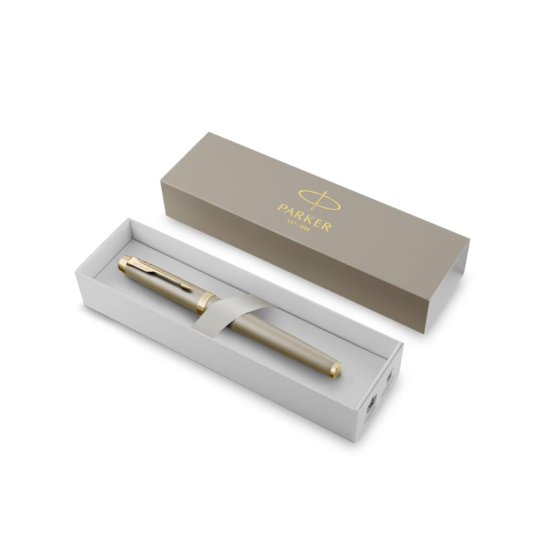 PARKER IM Sandstone CHT Fine Nib Fountain Pen, Gift Box, 2235429
