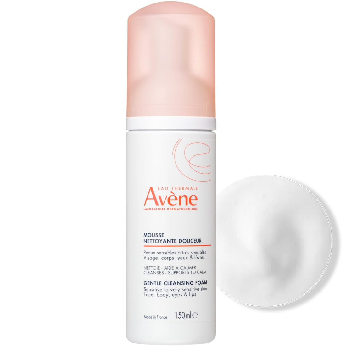 Avene Skin Balance Foam Moist 150ml Fragrance-Free Cleanser