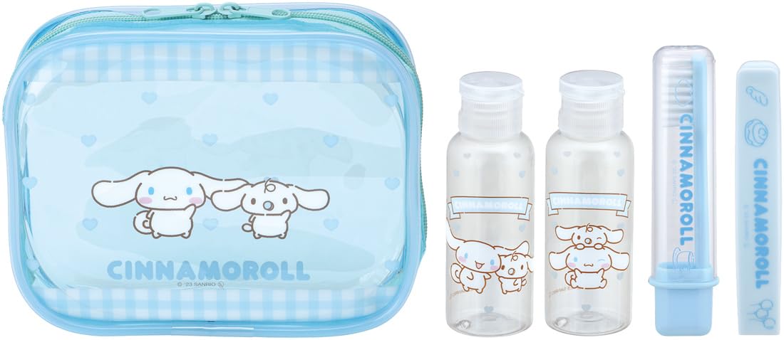 Skater Travel Set with Toothbrush, Comb, Pouch, and Bottle
