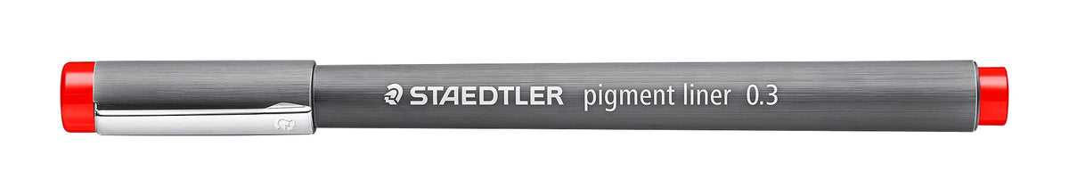 STAEDTLER Pigment Liner Water-Based Pen 0.3mm Red
