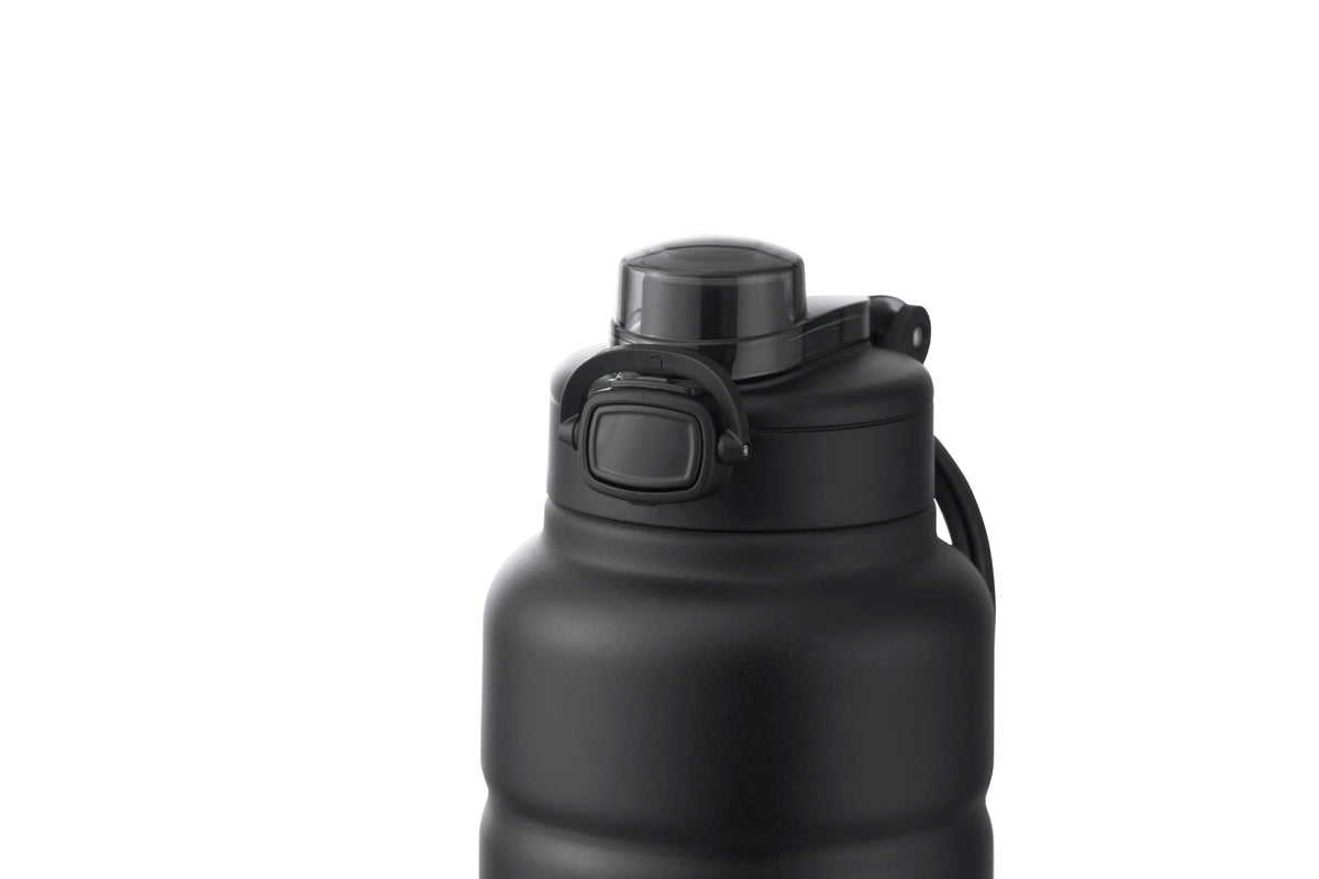 Coleman(コールマン) 真空断熱スポーツボトル/1.1L(ジェットブラック) 水筒 保冷 直飲み スポーツドリンク対応 ワンタッチオープン ハンドル付き セラミック加工