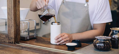 KINTO Travel Tumbler 350ml White Vacuum Insulated Design