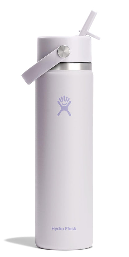 Hydro Flask Wide Mouth Flex Straw Cloud Pink 24oz Water Bottle