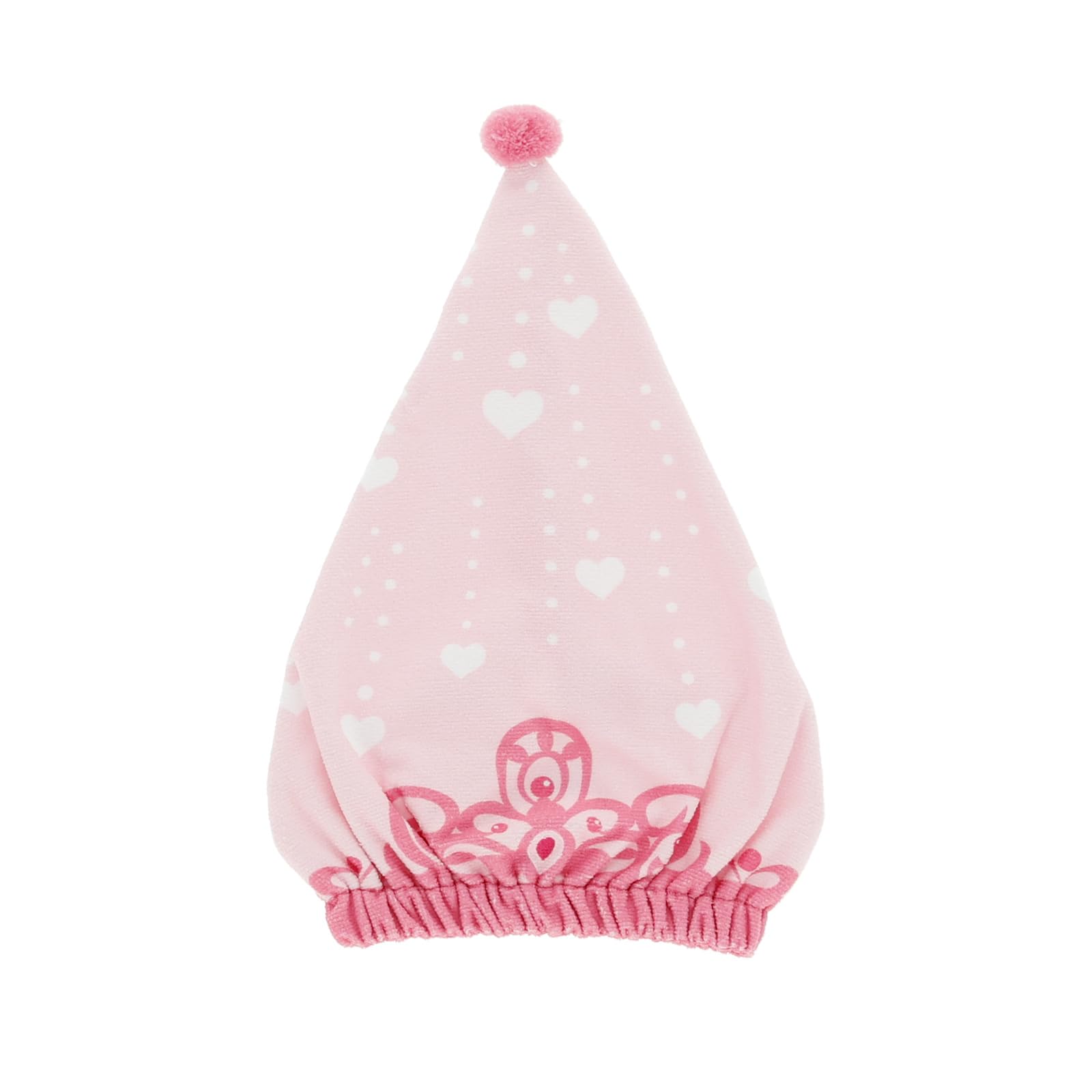 Marushin Swimming Towel Cap for Kids in Tiara Pink