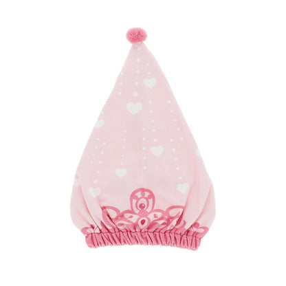 Marushin Swimming Towel Cap for Kids in Tiara Pink