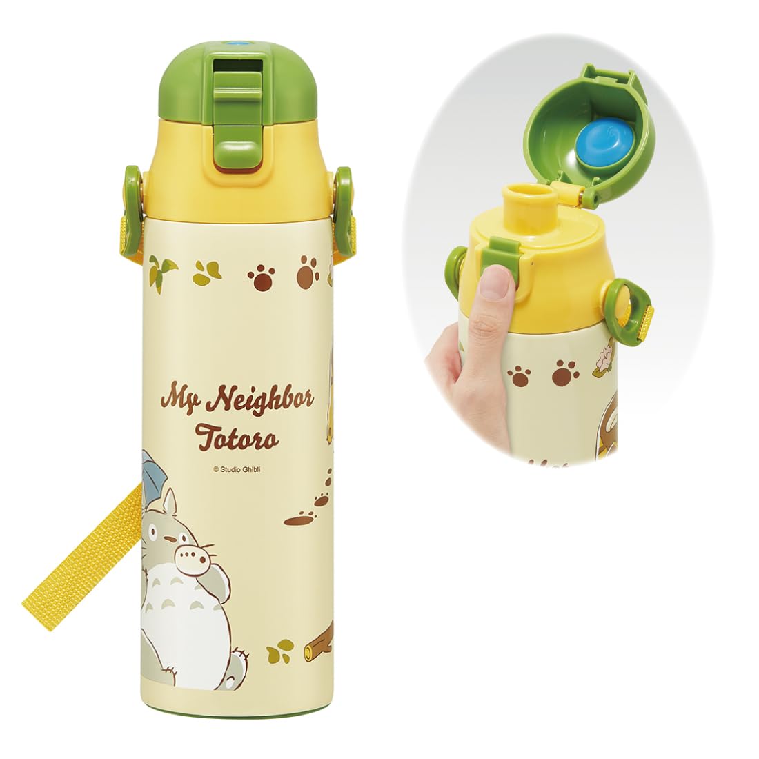 Skater Stainless Steel Water Bottle 580ml with Totoro Design