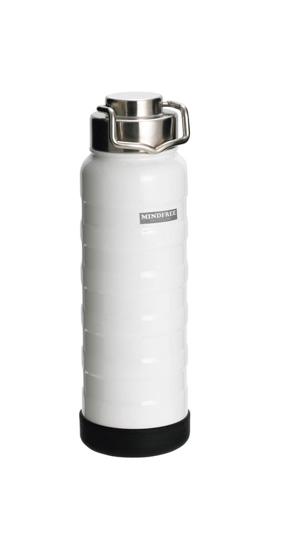 Kakusee Stainless Steel Bottle Mind Free 750ml Vacuum Insulated White