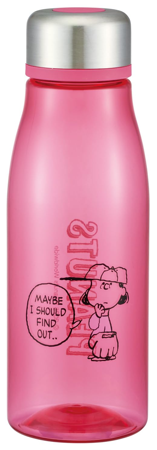 Skater Water Bottle with Tea Strainer 500ml Snoopy Lucy Color Series