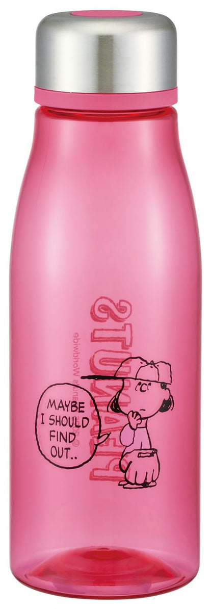 Skater Water Bottle with Tea Strainer 500ml Snoopy Lucy Color Series