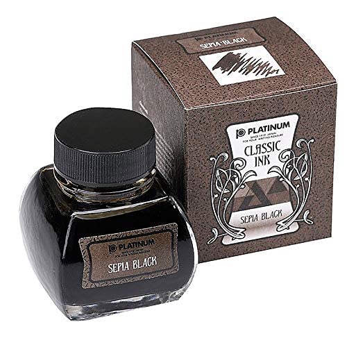 PLATINUM Fountain Pen Bottle Ink Classic 66 Sepia Black INKK-2000-66 60ml