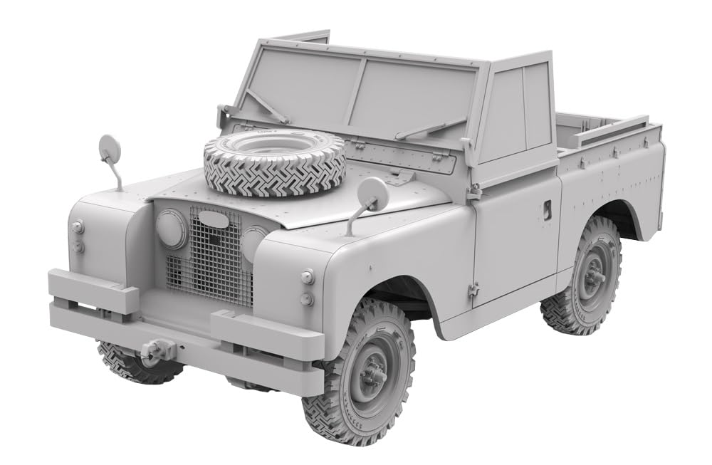 AK-Interactive 1/35 Land Rover 88 Series IIA Model Kit Desert Fighter