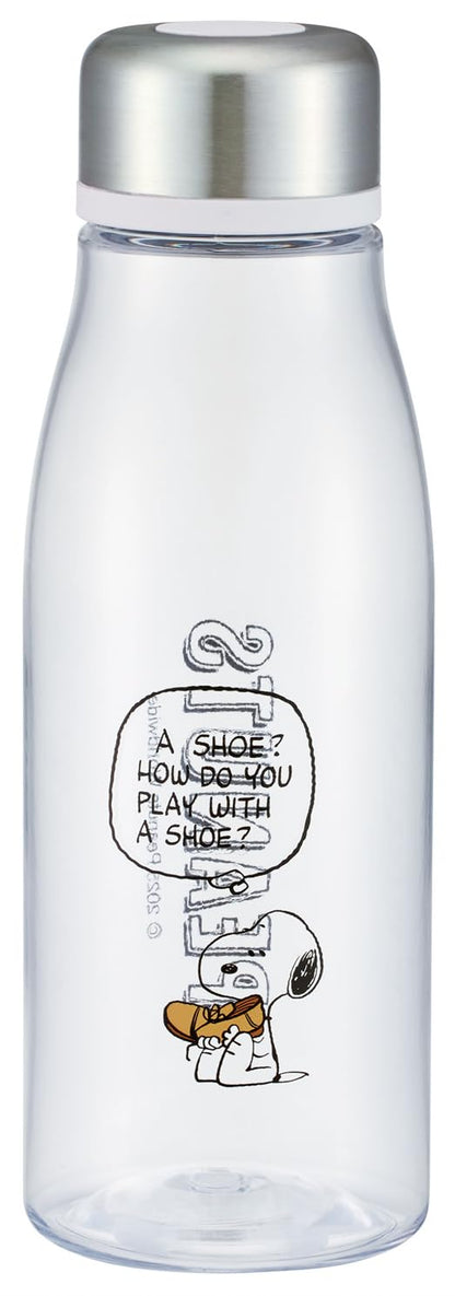 Skater Water Bottle with Strainer 500ml Featuring Snoopy Design