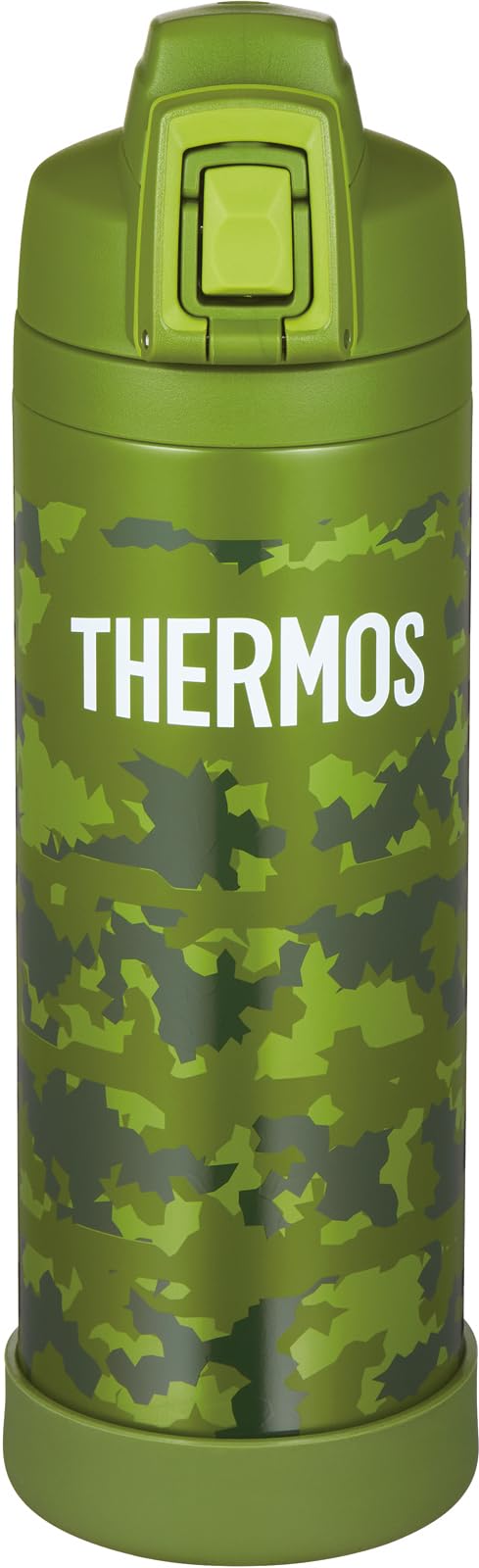 THERMOS Vacuum Insulated Sports Bottle with Strap 1L Olive Camouflage